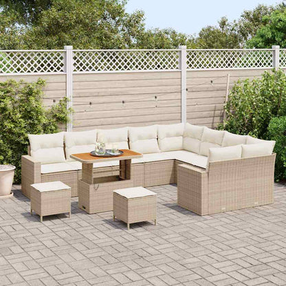 Garten-Sofa-Set 12 pcs Beige und Creme 90 x 55 x 71 cm