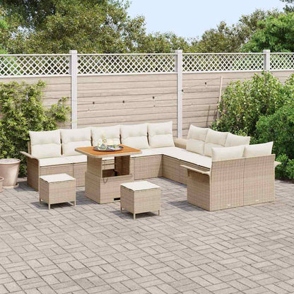 Garten-Sofa-Set 13 pcs Beige und Creme 80 x 80 x 71 cm