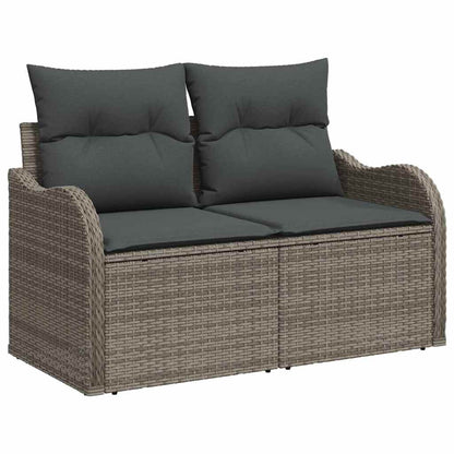 Garten-Sofa-Set mit Kissen 11 pcs Grau 100 x 100 x 71 cm