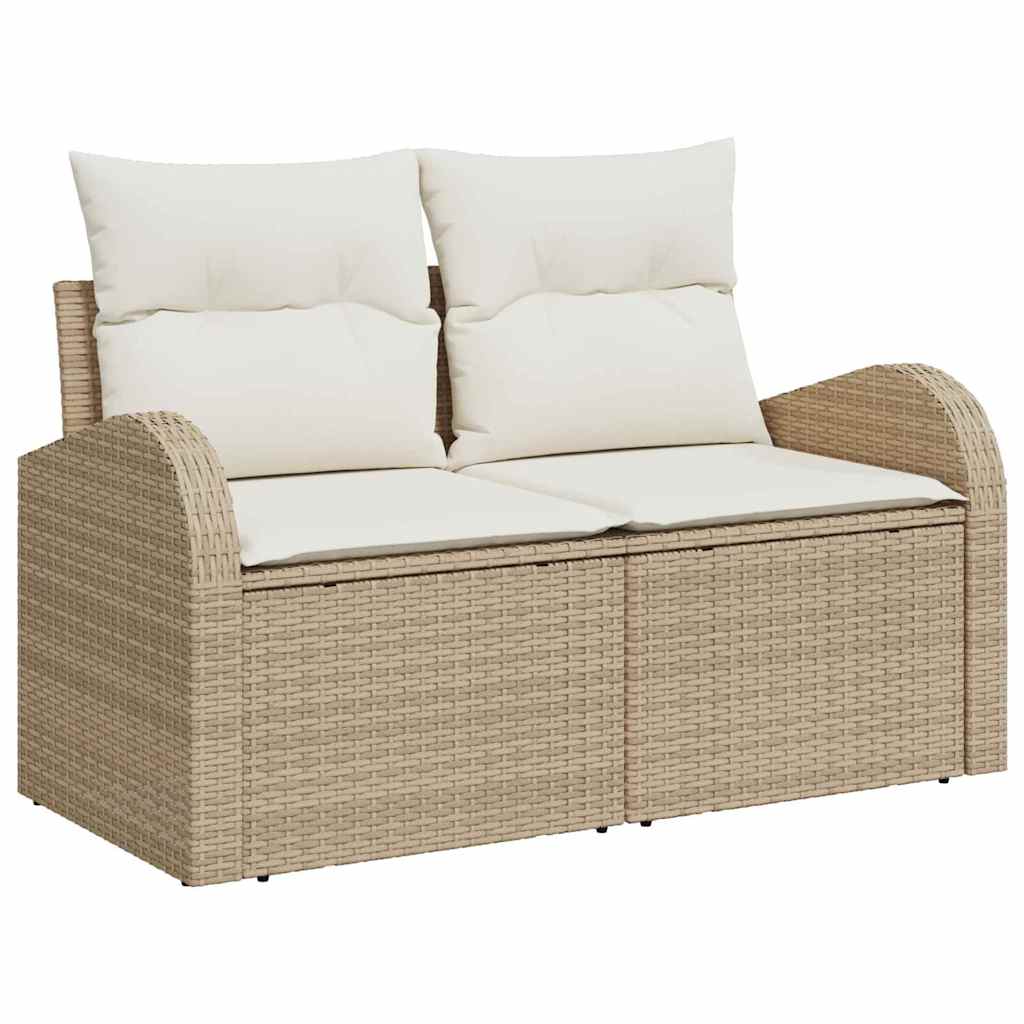 Garten-Sofa-Set 11 pcs Beige und Creme 90 x 55 x 71 cm