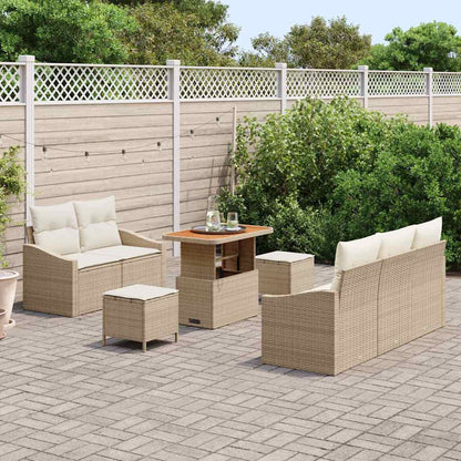 Garten-Sofa-Set 8 pcs Beige und Creme 90 x 55 x 71 cm