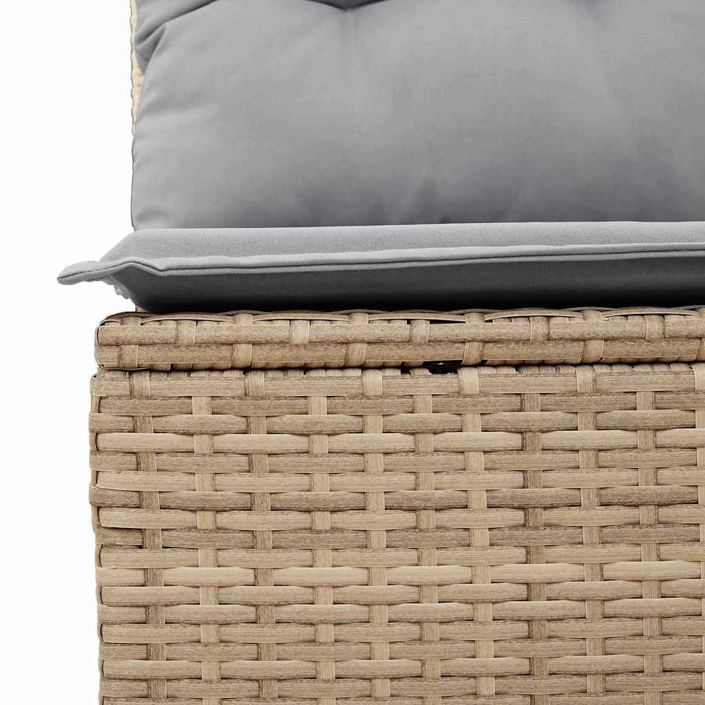 Garten-Sofa-Set 11 pcs Beige, Hellgrau 80 x 80 x 71 cm