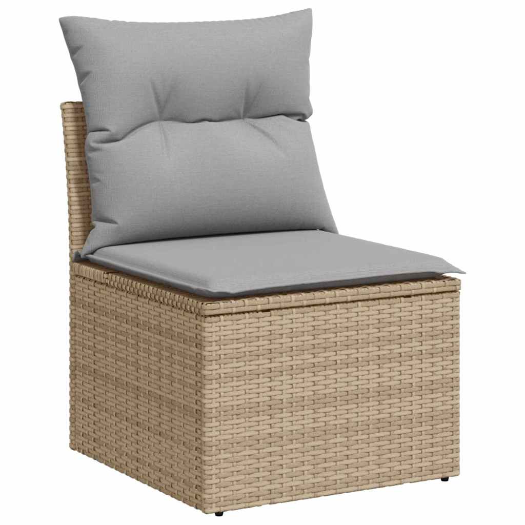 Garten-Sofa-Set 11 pcs Beige, Hellgrau 80 x 80 x 71 cm