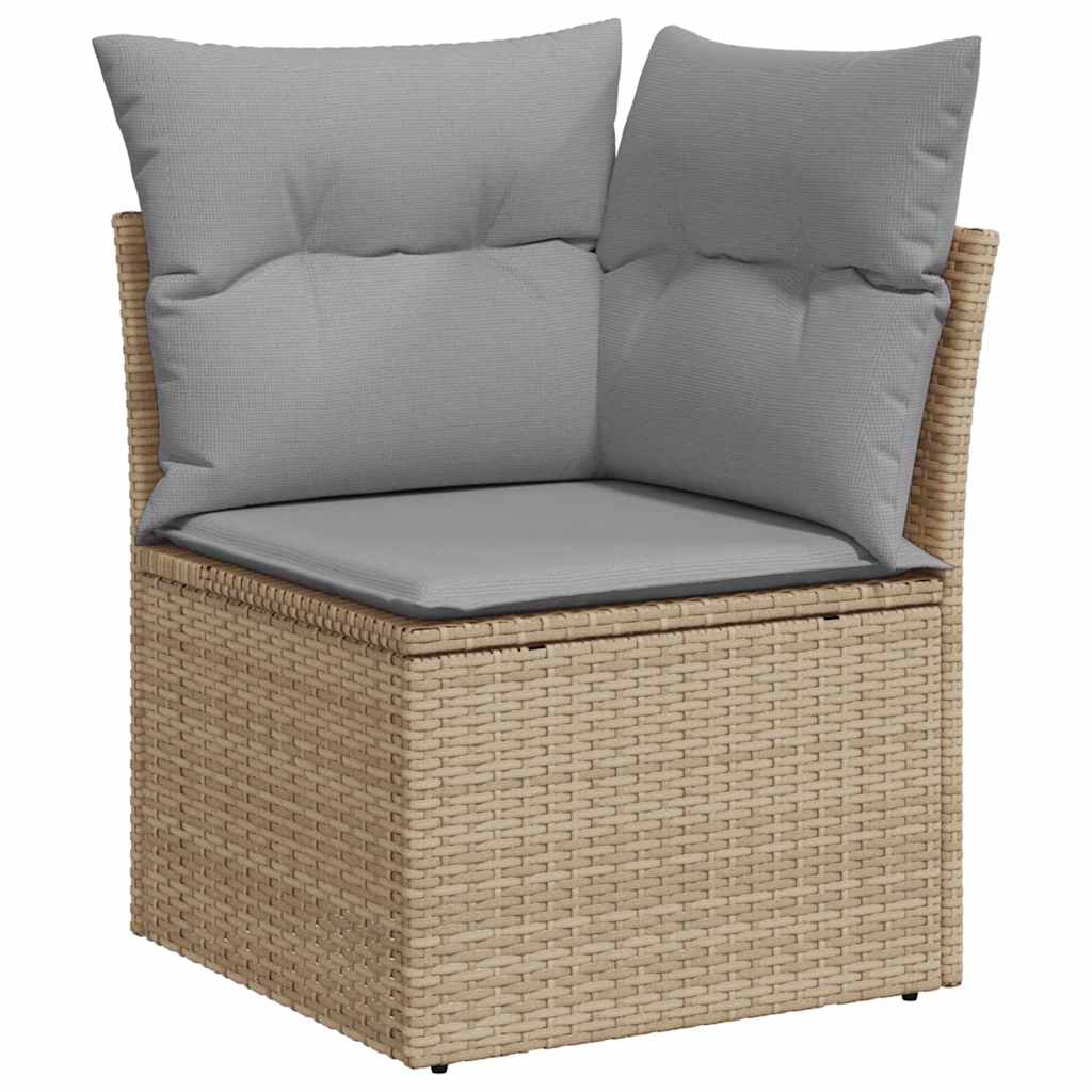 Garten-Sofa-Set 11 pcs Beige, Hellgrau 80 x 80 x 71 cm