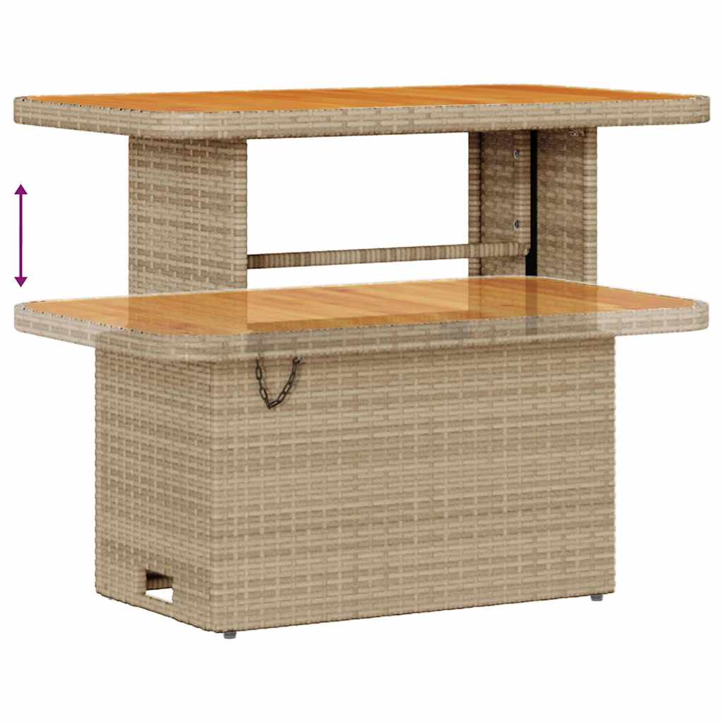 Garten-Sofa-Set 11 pcs Beige 90 x 55 x 71 cm Poly-Rattan