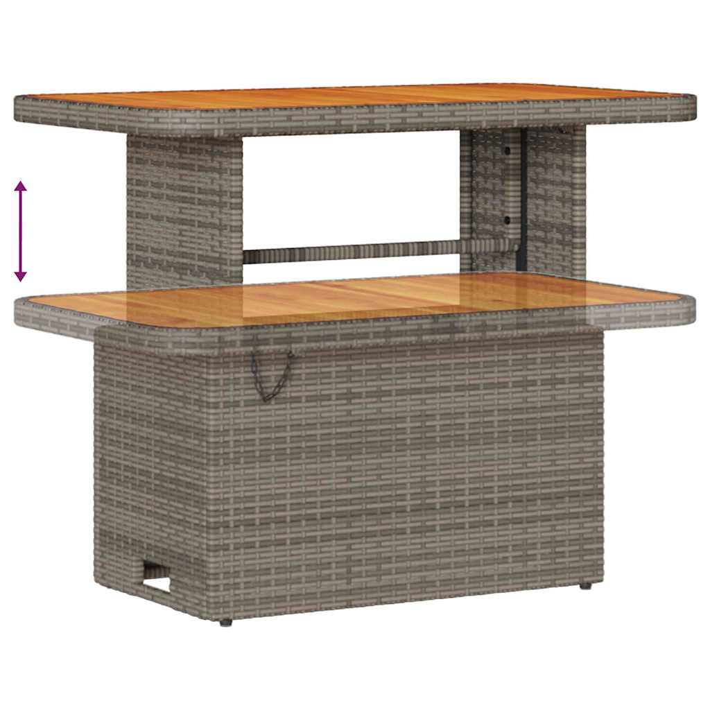 Garten-Sofa-Set 11 pcs Grau 90 x 55 x 71 cm Poly-Rattan