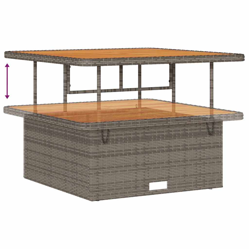 Garten-Sofa-Set 12 pcs Grau, Dunkelgrau 100 x 100 x 71 cm