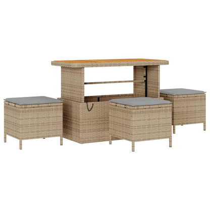 Garten-Sofa-Set 13 pcs Beige, Hellgrau 110 x 55 x 71 cm