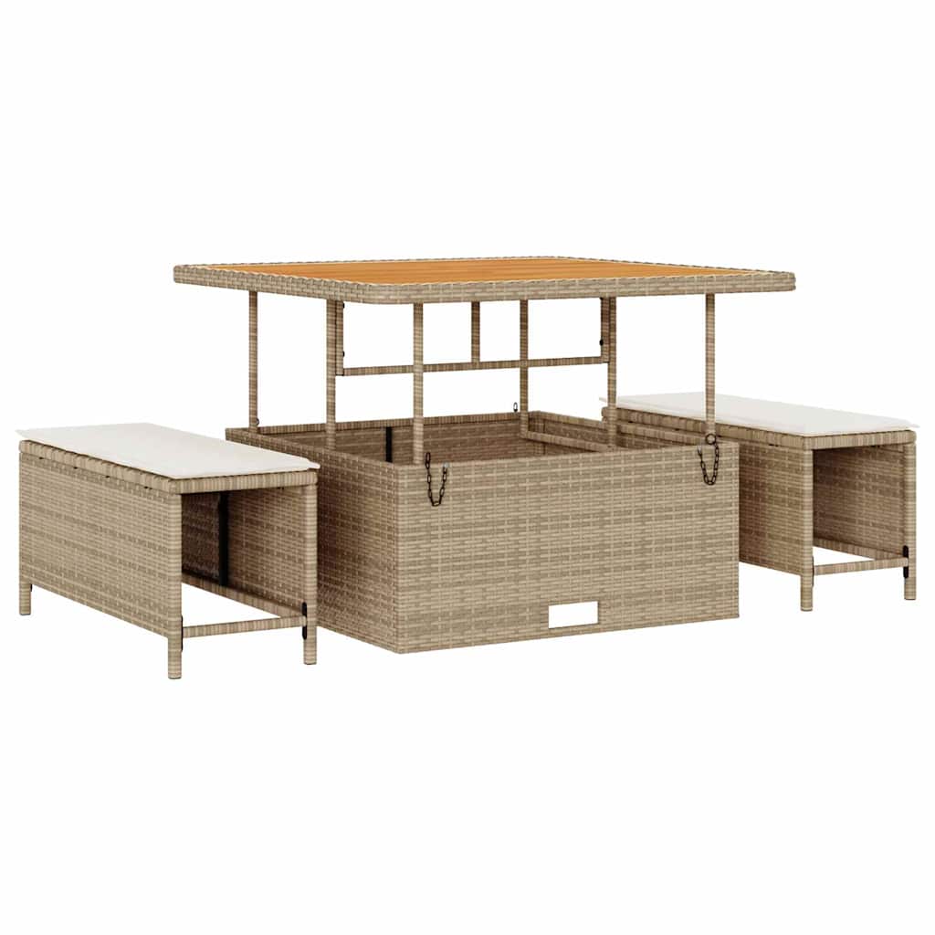 Garten-Sofa-Set 14 pcs Beige, Creme 110 x 55 x 71 cm