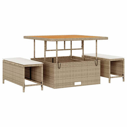 Garten-Sofa-Set 14 pcs Beige, Creme 110 x 55 x 71 cm