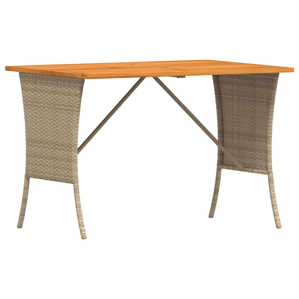 4-delt Havesofasæt med puder L-form beige polyrattan