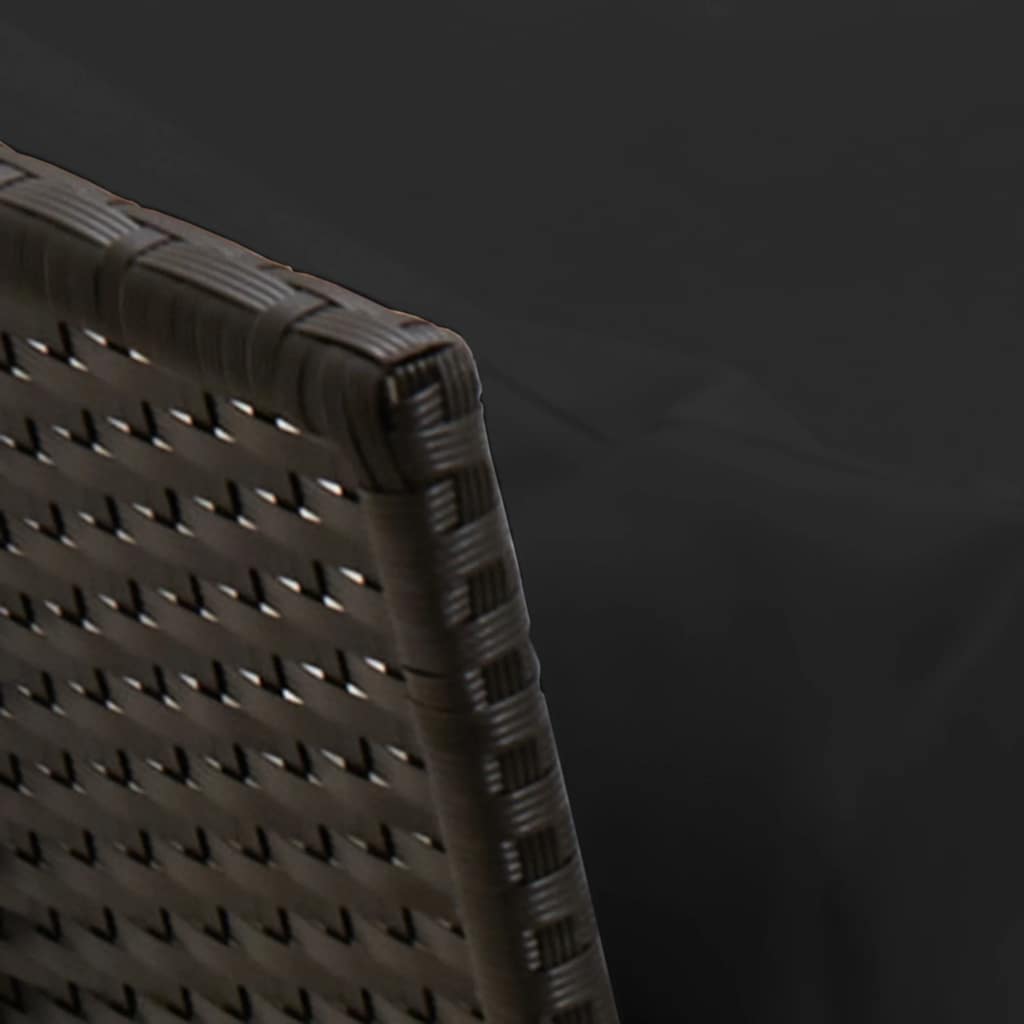 Gartensofa mit Kissen Schwarz Poly Rattan