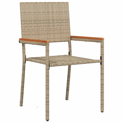 Garten Essgruppe 5 pcs Beige 150 x 90 x 75 cm Poly-Rattan