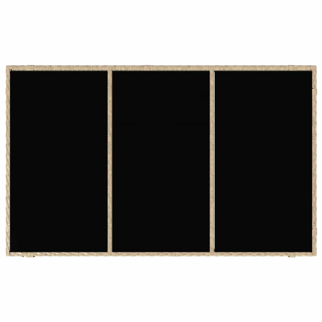 Garten Essgruppe 5 pcs Beige 150 x 90 x 75 cm Poly-Rattan