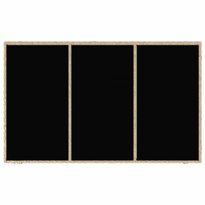 Garten Essgruppe 7 pcs Beige 150 x 90 x 75 cm Poly-Rattan