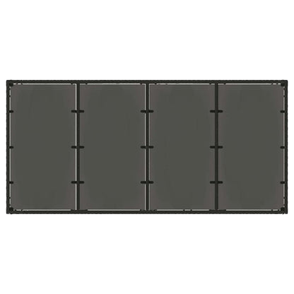 Garten Essgruppe 7 pcs Schwarz 190 x 90 x 75 cm Poly-Rattan