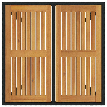 Garten Essgruppe 3 pcs Schwarz, Braun 90 x 90 x 75 cm