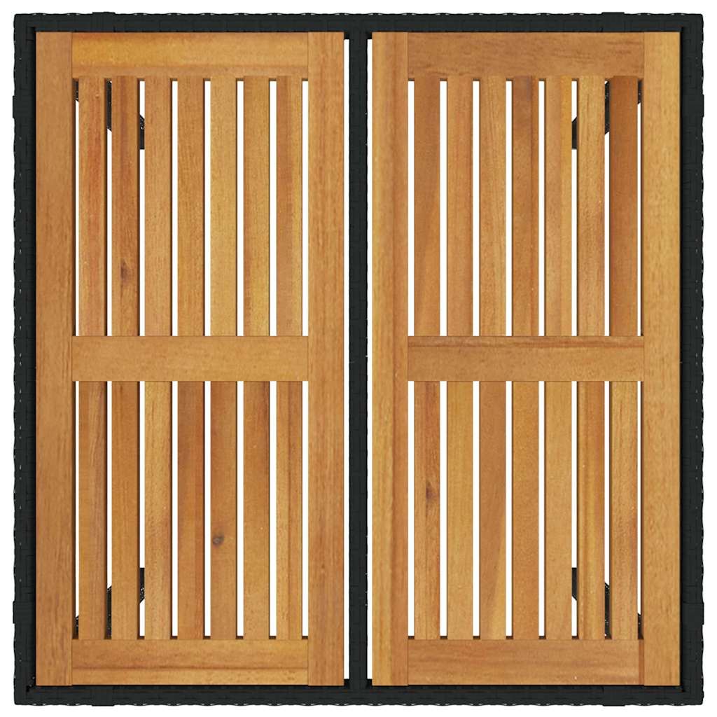 Garten Essgruppe 5 pcs Schwarz, Braun 90 x 90 x 75 cm