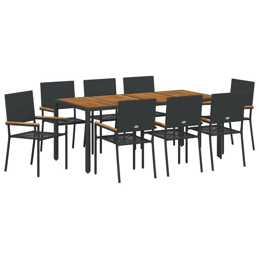 9 pcs Schwarz, Braun 190 x 90 x 75 cm