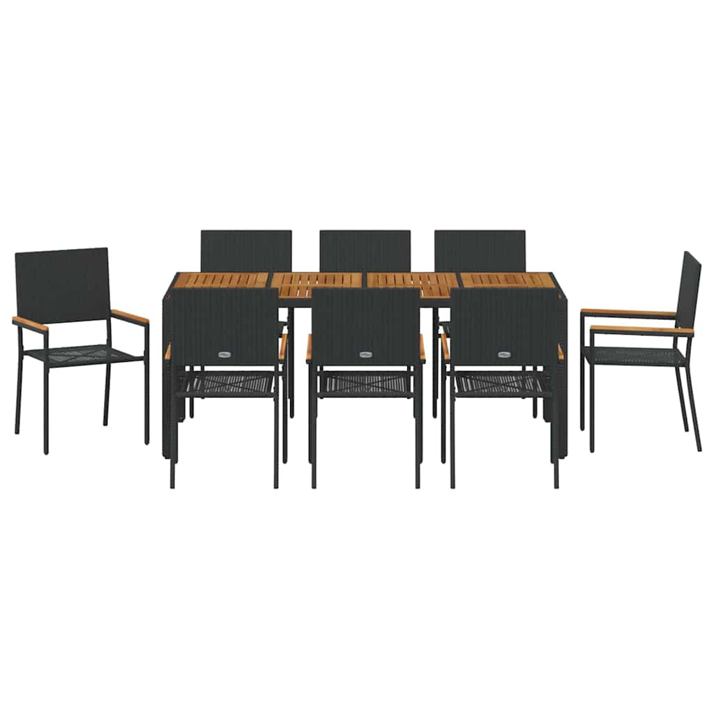 9 pcs Schwarz, Braun 190 x 90 x 75 cm