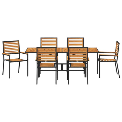 Garten Essgruppe 5 pcs Schwarz 190 x 80 x 75 cm Poly-Rattan