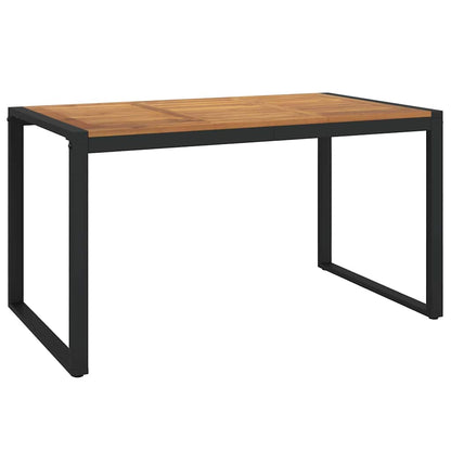 Garten Essgruppe 5 pcs Schwarz, Holz 140 x 80 x 75 cm