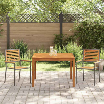 Garten Essgruppe 3 pcs Grau Poly Rattan