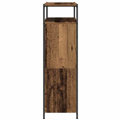 Schuhschrank mit Tür Altholz 100 x 34 x 112 cm Holzwerkstoff