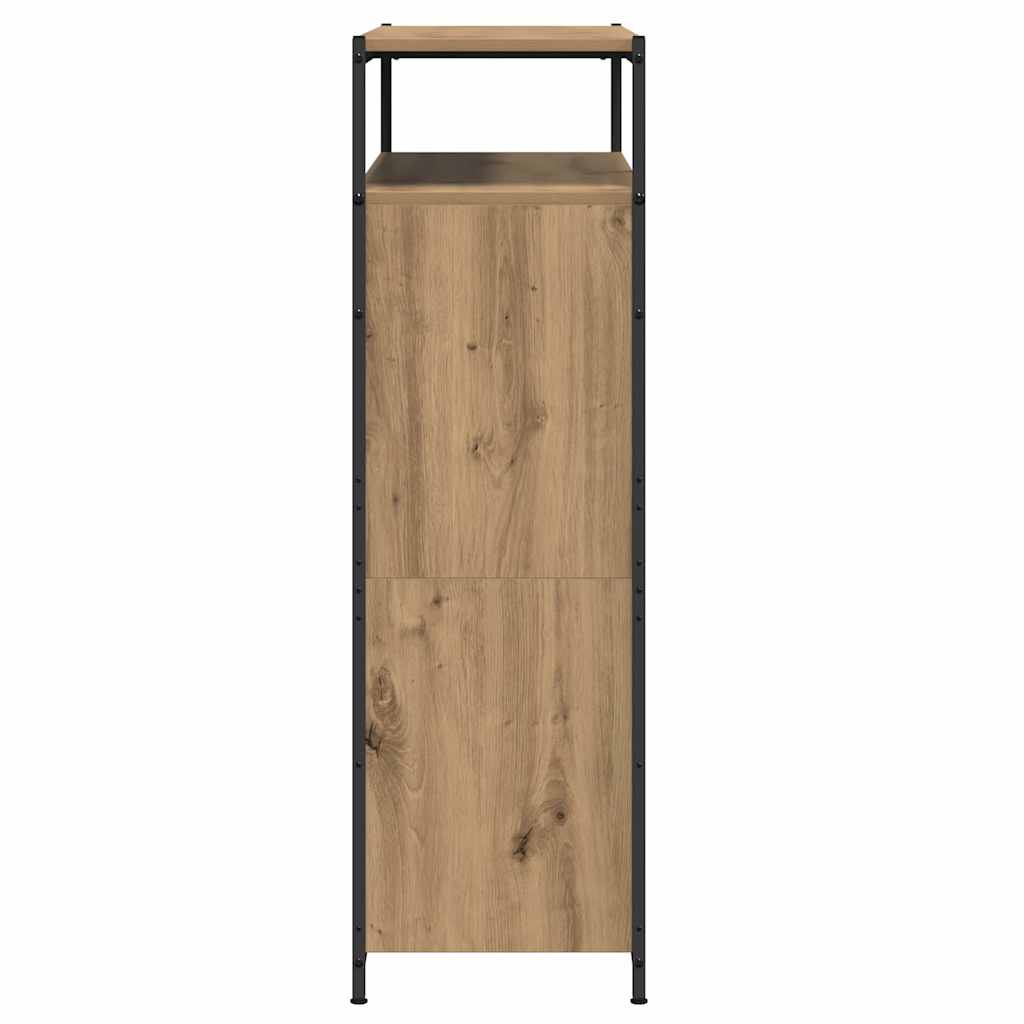 Schuhschrank Eiche handwerklich 100 x 34 x 112 cm Holzwerkstoff