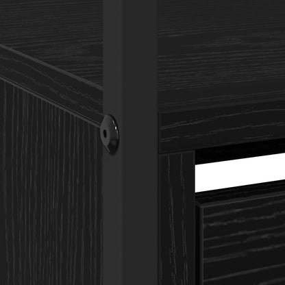 Schuhschrank Schwarze Eiche 100 x 34 x 112 cm Holzwerkstoff
