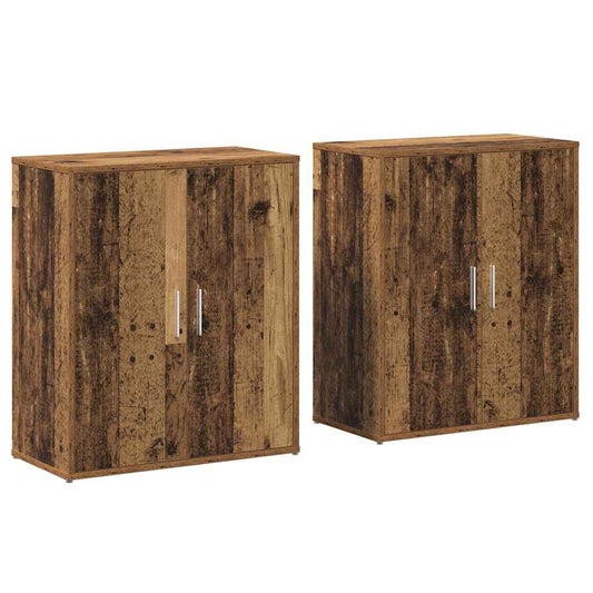 Hochboard 2 pcs Altes Holz 60 x 31 x 70 cm Holzwerkstoff