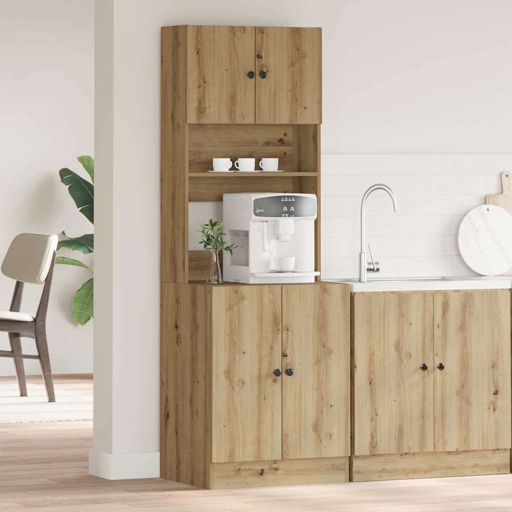 Küchenschrank Eiche handwerklich 60 x 50 x 180 cm Holzwerkstoff