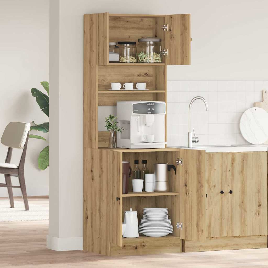 Küchenschrank Eiche handwerklich 60 x 50 x 180 cm Holzwerkstoff