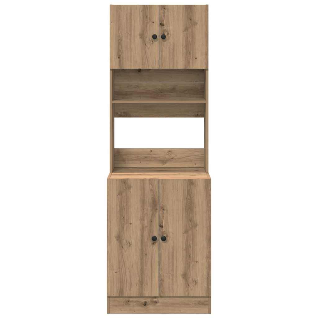 Küchenschrank Eiche handwerklich 60 x 50 x 180 cm Holzwerkstoff