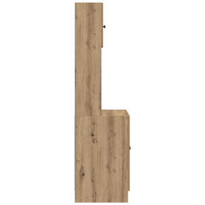 Küchenschrank Eiche handwerklich 60 x 50 x 180 cm Holzwerkstoff