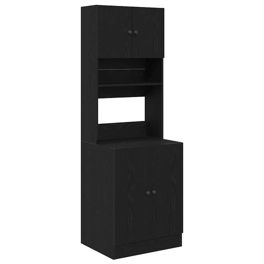 Küchenschrank Schwarze Eiche 60 x 50 x 180 cm Holzwerkstoff