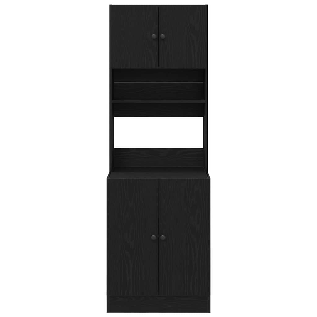 Küchenschrank Schwarze Eiche 60 x 50 x 180 cm Holzwerkstoff