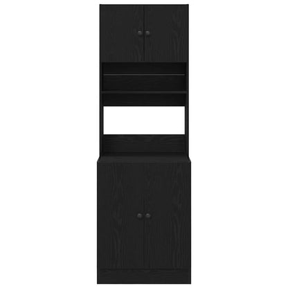 Küchenschrank Schwarze Eiche 60 x 50 x 180 cm Holzwerkstoff