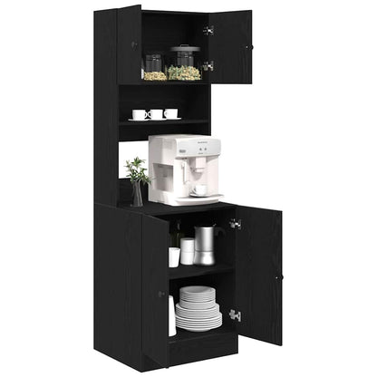 Küchenschrank Schwarze Eiche 60 x 50 x 180 cm Holzwerkstoff