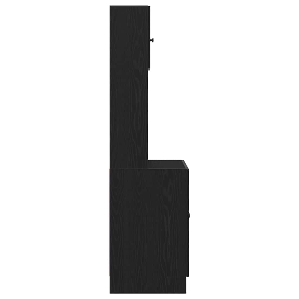 Küchenschrank Schwarze Eiche 60 x 50 x 180 cm Holzwerkstoff