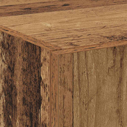 Highboard aus altem Holz 60 x 32 x 153 cm - aus Holzwerkstoff gemacht.