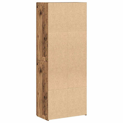 Highboard aus altem Holz 60 x 32 x 153 cm - aus Holzwerkstoff gemacht.