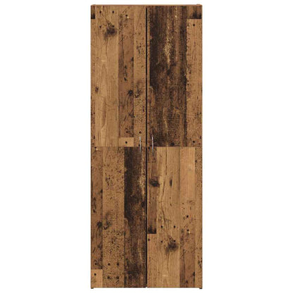 Highboard aus altem Holz 60 x 32 x 153 cm - aus Holzwerkstoff gemacht.