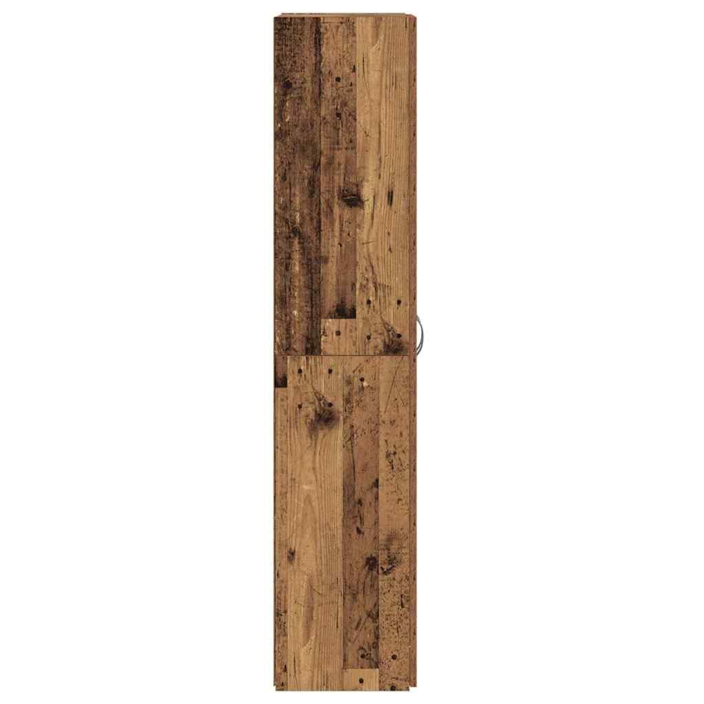 Highboard aus altem Holz 60 x 32 x 153 cm - aus Holzwerkstoff gemacht.