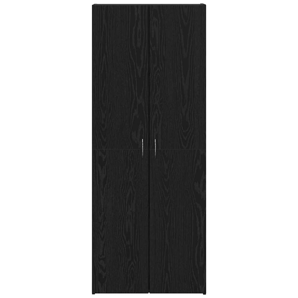 Hochkommode Schwarze Eiche - 60 x 32 x 153 cm - Holzwerkstoff