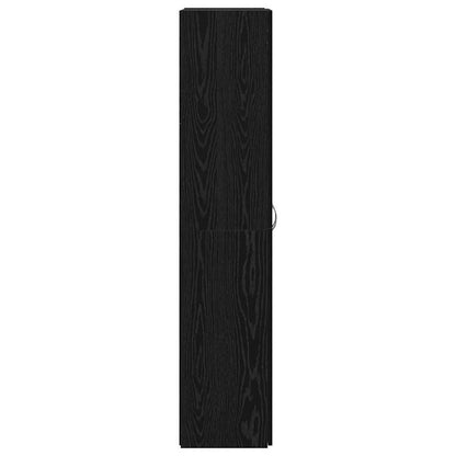 Hochkommode Schwarze Eiche - 60 x 32 x 153 cm - Holzwerkstoff