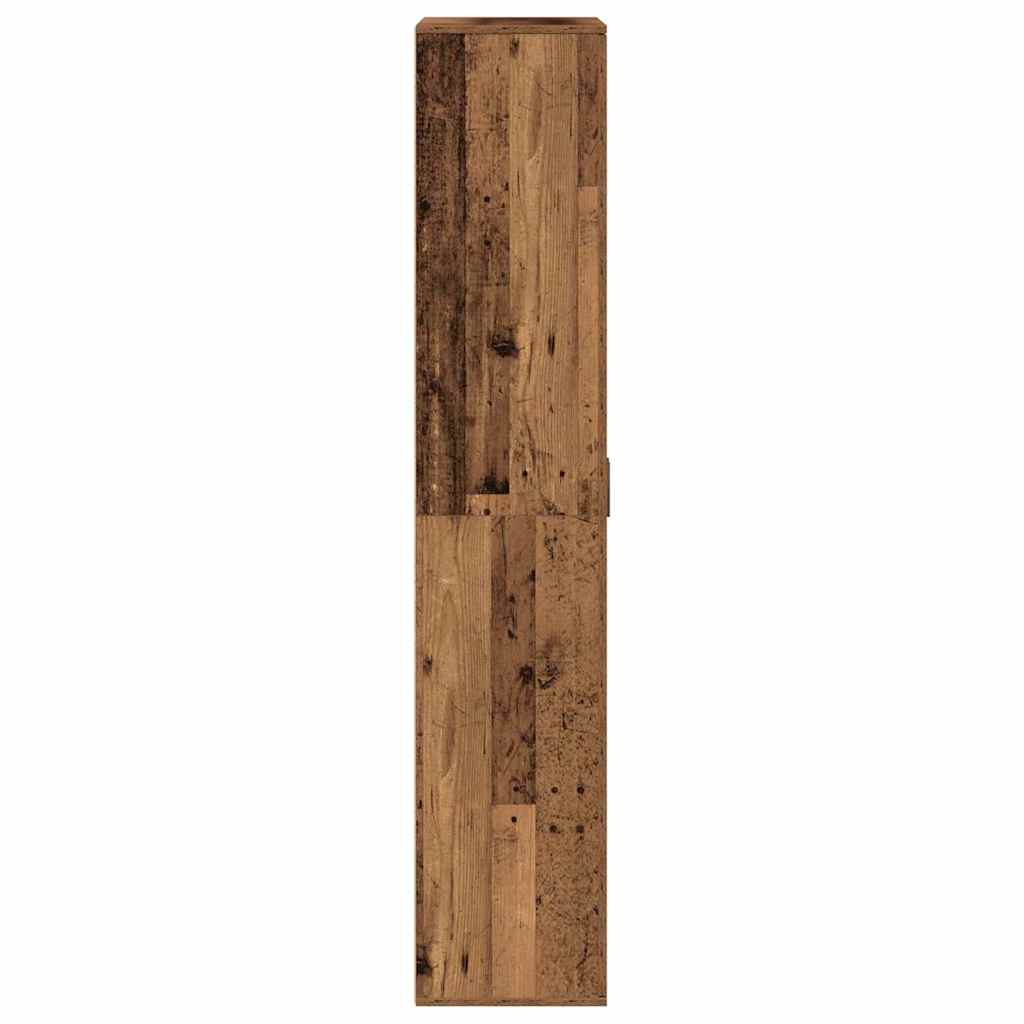Highboard Altholz 80 x 35 x 180 cm Holzwerkstoff