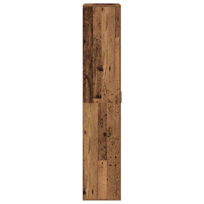 Highboard Altholz 80 x 35 x 180 cm Holzwerkstoff