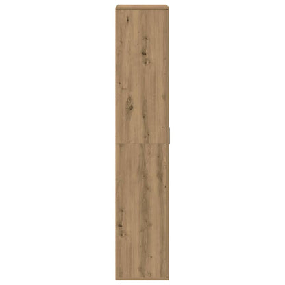 Highboard Eiche handwerklich 80 x 35 x 180 cm Holzwerkstoff