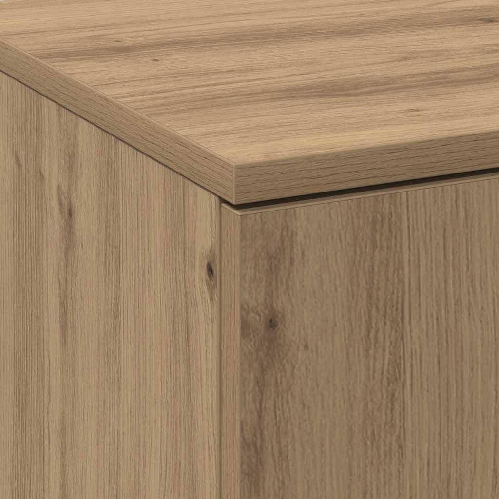 Hochschrank Eiche handwerklich 70 x 35 x 180 cm Holzwerkstoff